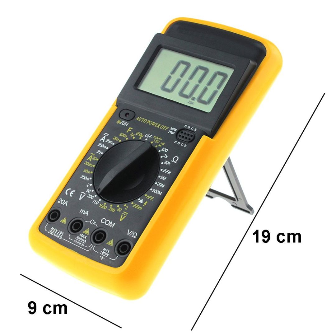 Digital LCD Voltmeter Ohmmeter Ammeter – Multi Test Meter