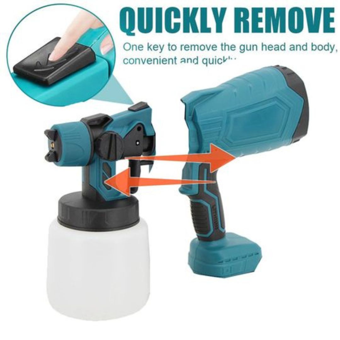 Ultra Large Capacity Wireless Portable Electric Spray Paint Gun