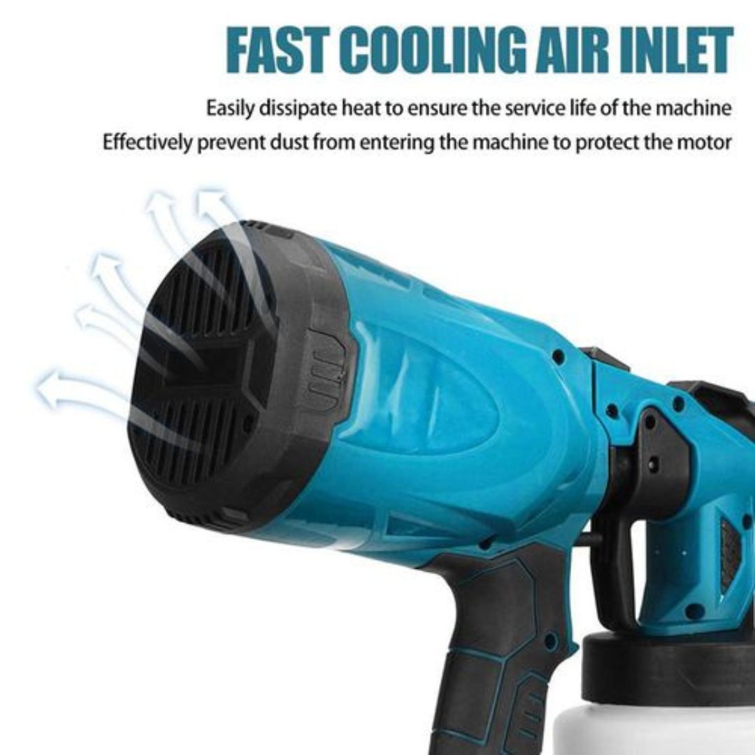 Ultra Large Capacity Wireless Portable Electric Spray Paint Gun