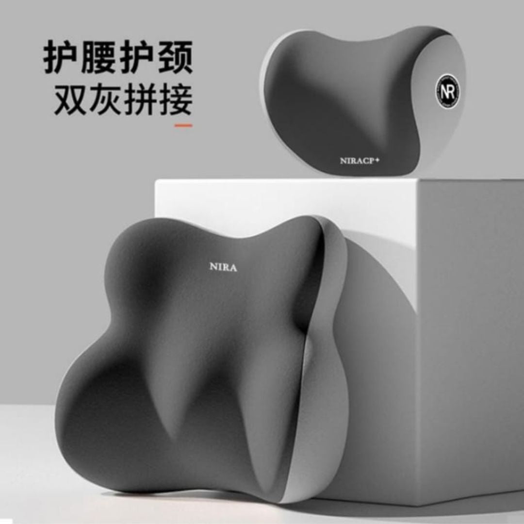 Memory Foam Seat and Back Support Pillow Set