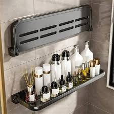 Foldable Metallic Rectangular Multi-purpose Floating shelf