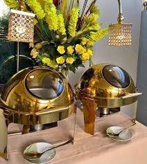 Round roll Top Chaffing Dishes