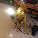 Resin Monkey Desk Lamp