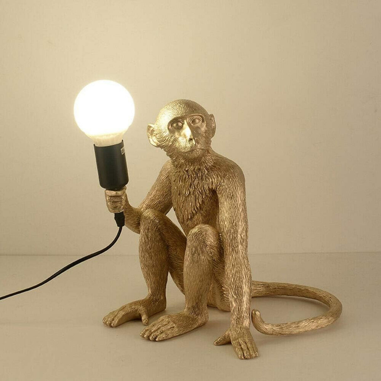 Resin Monkey Desk Lamp