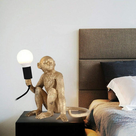 Resin Monkey Desk Lamp