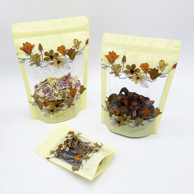 Large Floral Ziplock Storage Bag (30cm × 20cm)