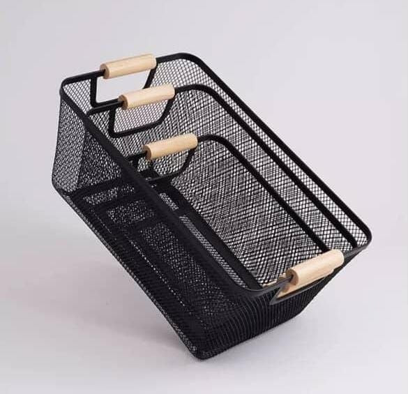 Storage basket set black perforated size dimensions — iDecorators Kenya
