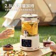 Electric tea maker cream glass jar with tap fruit tea outdoor table — iDecorators Kenya