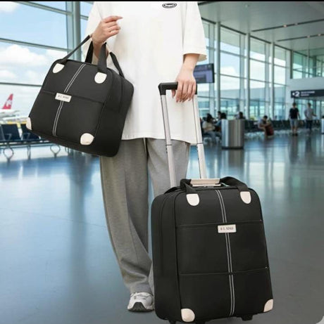 HIGH QUALITY BIG SIZES TROLLEY TRAVEL BAGS 2 IN 1 