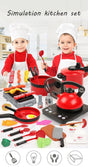 61pcs kids kitchen cookware playset toy set for cooking