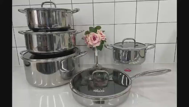 Premium High quality Tripply S/S Stainless steel cookware set