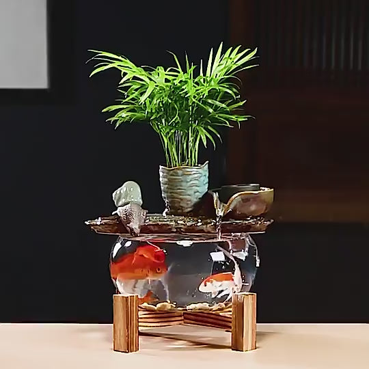 Waterfall Aquarium – Feng Shui Inspired