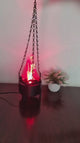 LED Flame Light with Hanging Chain – Decorative Artificial Fireplace Cylinder 12cm