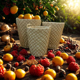 High Quality Set of 3 Stackable handmade baskets
