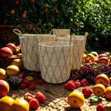 High Quality Set of 3 Stackable handmade baskets