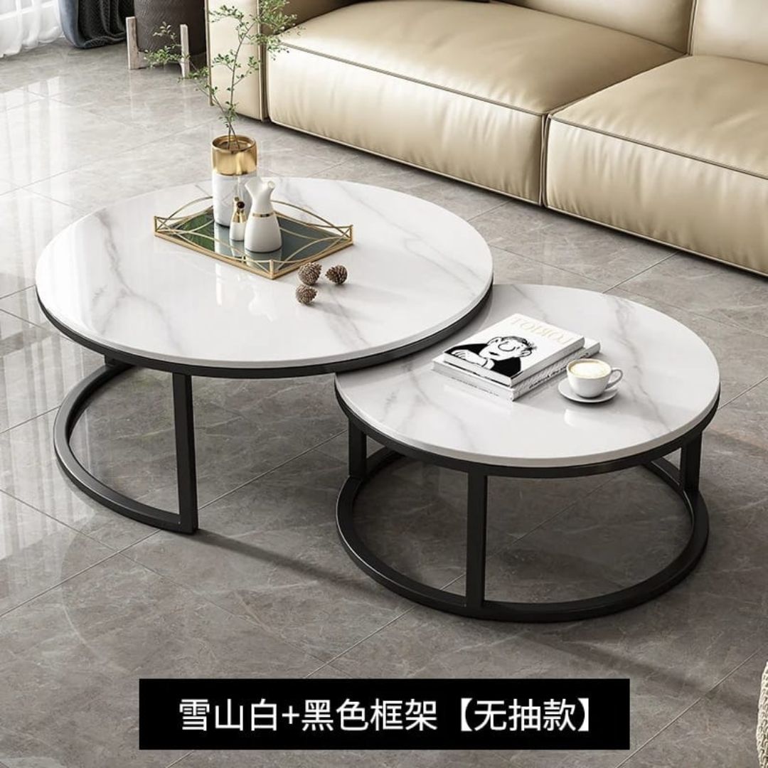 Pure marble Nesting Table