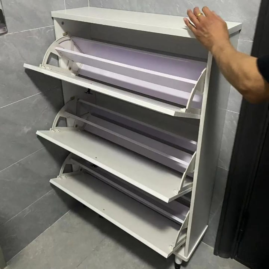 Modern luxury Bucket flip shoe cabinet