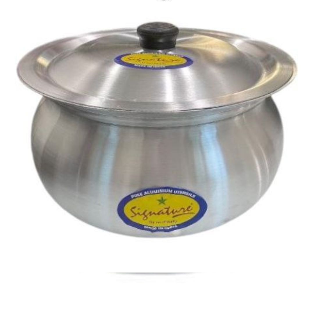 Aluminum Handi Cooking Pot with Lid 30 cm