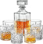 Whiskey Decanter Set with Glasses 