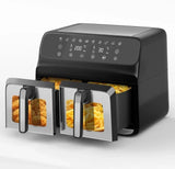 Oil-Free Air Fryer – Double Basket, Large Capacity 8L