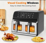 Oil-Free Air Fryer – Double Basket, Large Capacity 8L