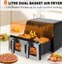 Oil-Free Air Fryer – Double Basket, Large Capacity 8L