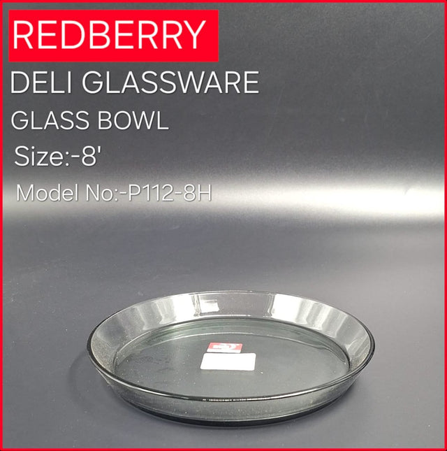 Buy glass serving plate in Kenya at best price. 8 inch crystal clear plate for snacks, desserts and serving. Strong and stylish glass plate available in Nairobi with delivery.