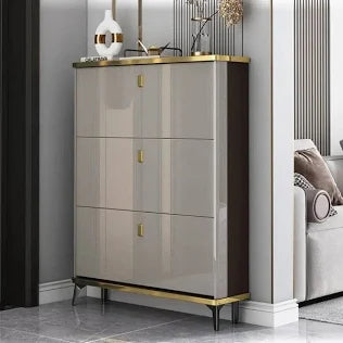 Modern Luxury Tipping Bucket Flip Shoe Cabinet Home Entrance Large-capacity Shoe Rack Cabinet