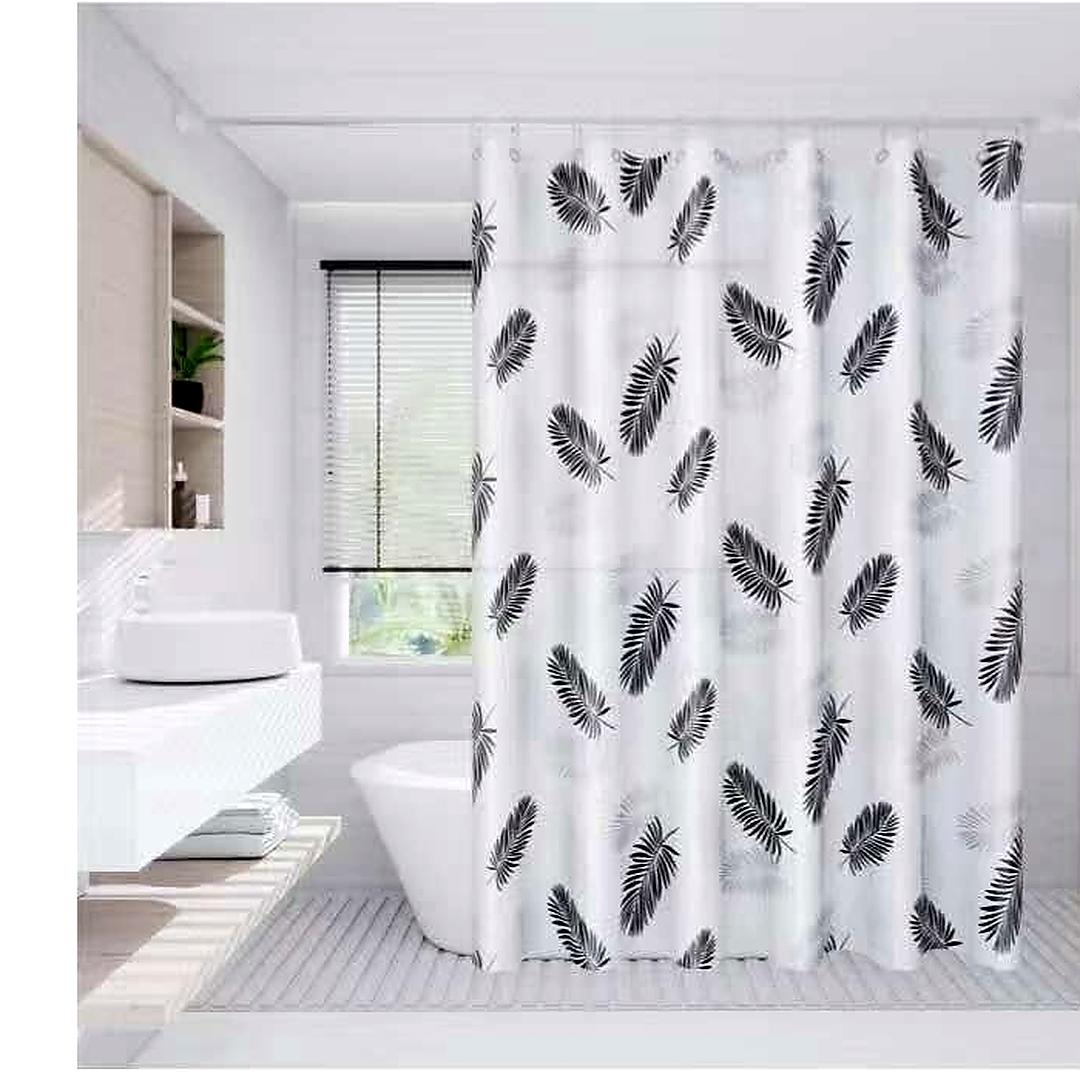 PEVA Shower Curtain — 180cm × 200cm with Hooks