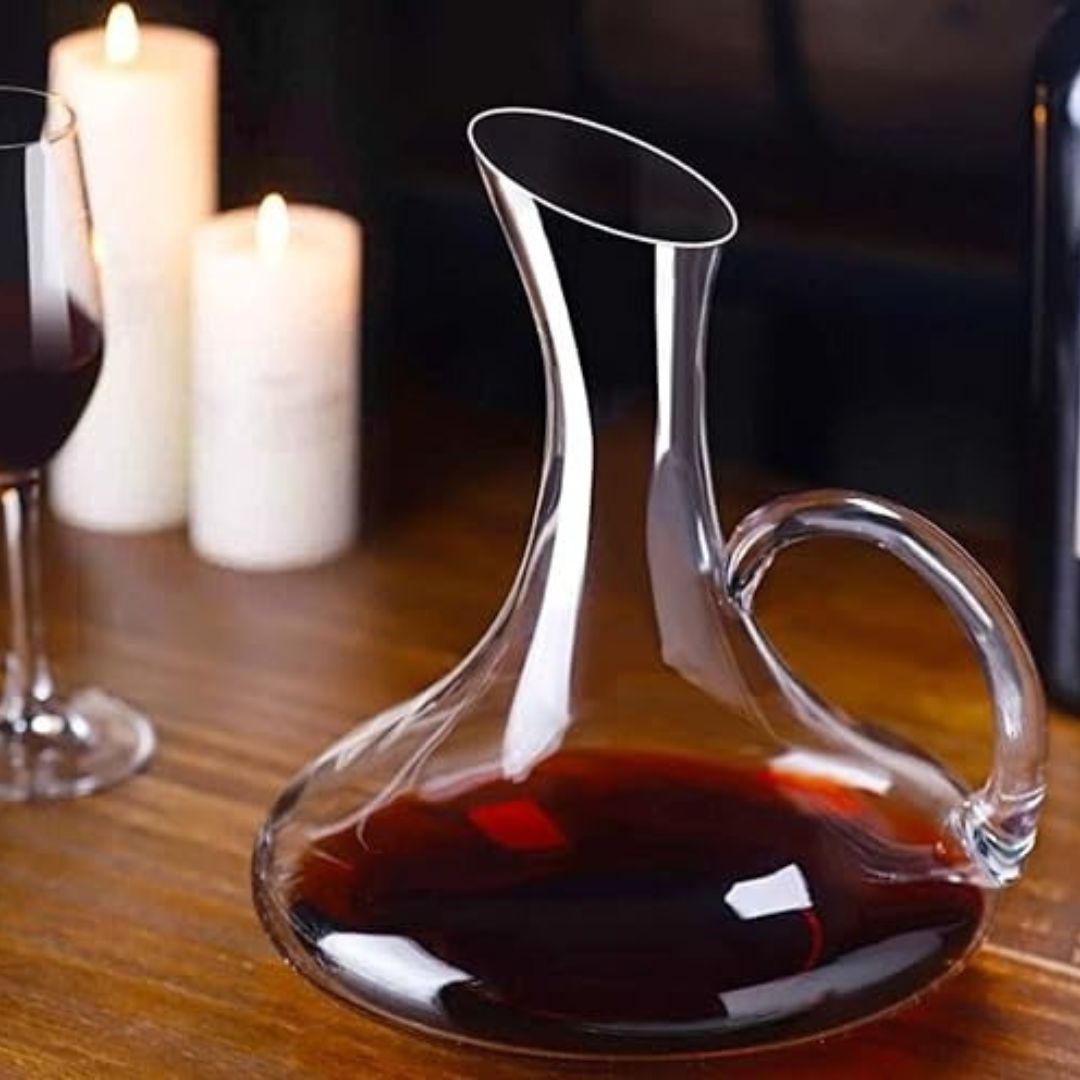 single wine  glass decanter 1.5 liters
