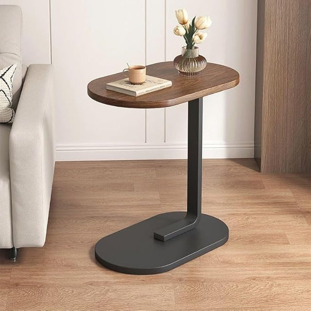 space-Saving C-Shaped Coffee Side Table