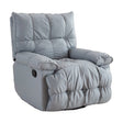 Swivel recliner armchair grey quilted upholstery product view — iDecorators Kenya