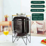 Elegant Glass Detergent & Liquid Soap Dispenser – 8L with Metal Stand